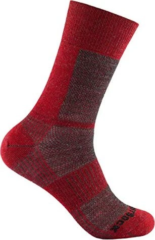 Wrightsock Coolmesh II Merino Crew Laufsocken grey/fire (Herren)
