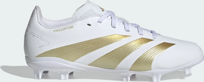 adidas Predator League FG cloud white/gold metallic/sandy beige met (Junior)