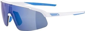 Alpina Turbo Pro white matt/mirror blue (Junior)