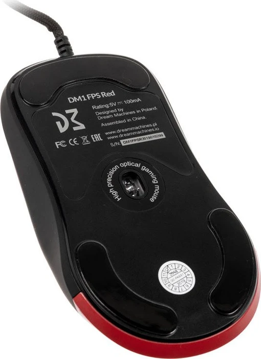 Dream Machines DM1 FPS Blood Red, rot/schwarz, USB
