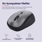 Trust Yuki Silent Wireless Mouse schwarz/grau, USB Vorschaubild