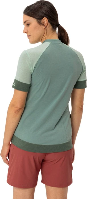 Vaude Altissimo Q-Zip Trikot kurzarm dusty fern (Damen)