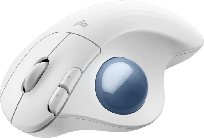 Logitech Ergo M575S Silent Wireless Trackball, Offwhite, Logi Bolt, Bluetooth
