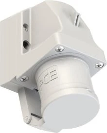 PCE CEE-Wandgerätestecker 32A 3p 1h IP44 mit Deckel