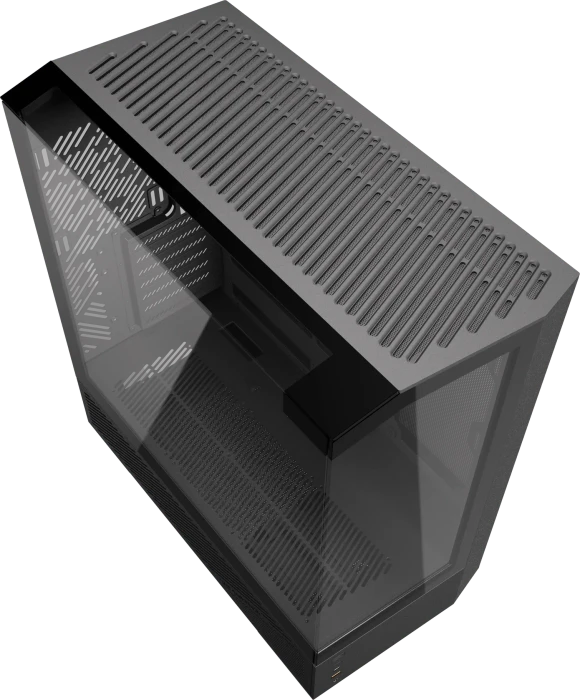 DarkFlash DY460 Black, Glasfenster