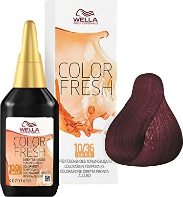 Wella Color Fresh Haartönung pH 6.5 Acid Line 5/56 hellbraun mahagoni-violett, 75ml