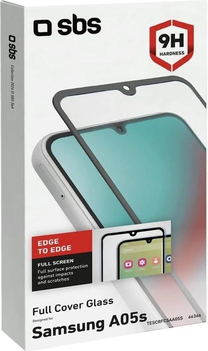 SBS Mobile Full Cover Glass Screen Protector für Samsung Galaxy A05s