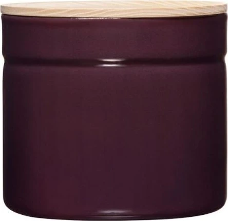 Riess Vorratsdose mit Eschenholzdeckel 1.49l aubergine