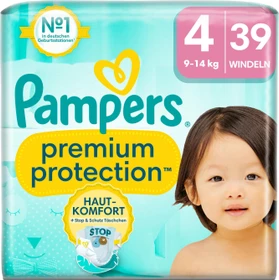 Pampers Premium Protection Gr.4 Einwegwindel, 9-14kg, 39 Stück