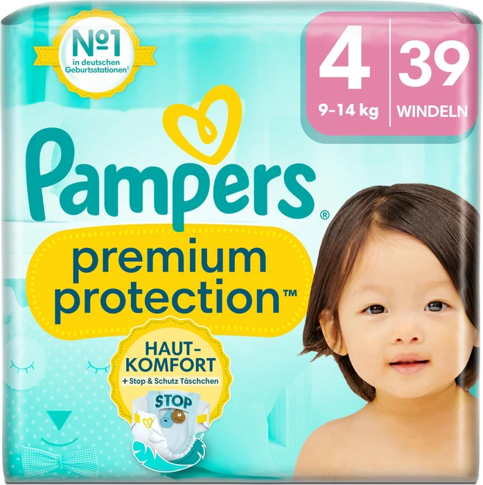 Pampers Premium Protection Gr.4 Einwegwindel, 9-14kg