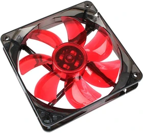 Cooltek Silent Fan 120 LED, rot, 120mm