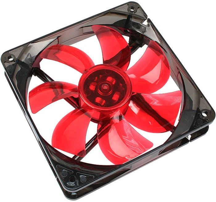 Cooltek Silent Fan 120 LED, rot, 120mm