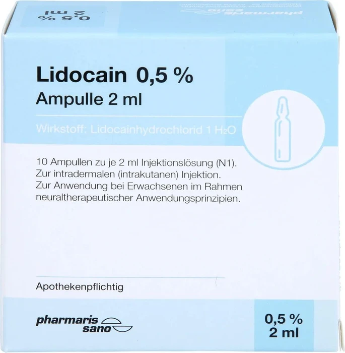 medphano Lidocain pharmarissano 0.5% Injektionslösung Ampullen