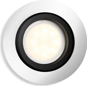 Philips Hue White Ambiance Milliskin Einbauleuchte Erweiterung rund alu schwarz