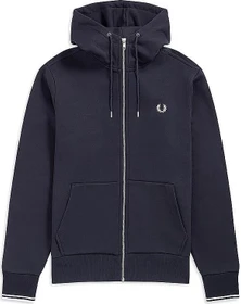 Fred Perry Kapuzenjacke mit durchgehendem Reißverschluss Hoodie marineblau (Herren)