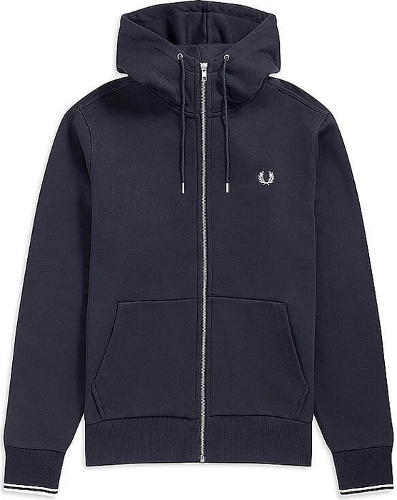 Fred Perry Kapuzenjacke mit durchgehendem Reißverschluss Hoodie marineblau (Herren)