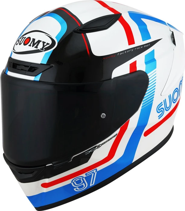 Suomy Track-1 Ninety Seven weiß/rot/blau