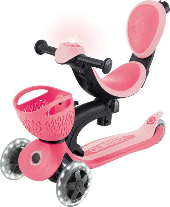 Globber Go Up Baby 360 Lights Kickboard rosa/schwarz