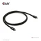 Club 3D USB-C Kabel, USB4 Gen4x2, 80Gb/s, 8K240Hz, 240W PD EPR, USB-C Stecker auf USB-C Stecker, 1.2m, schwarz Vorschaubild