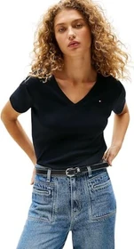 Tommy Hilfiger V-Neck Slim Fit T-Shirt kurzarm nos desert sky (Damen)