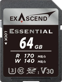 Exascend Essential R170/W140 64GB, UHS-I U3, Class 10