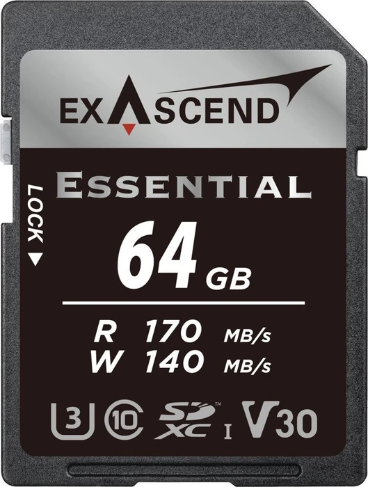 Exascend Essential R170/W140 64GB, UHS-I U3, Class 10