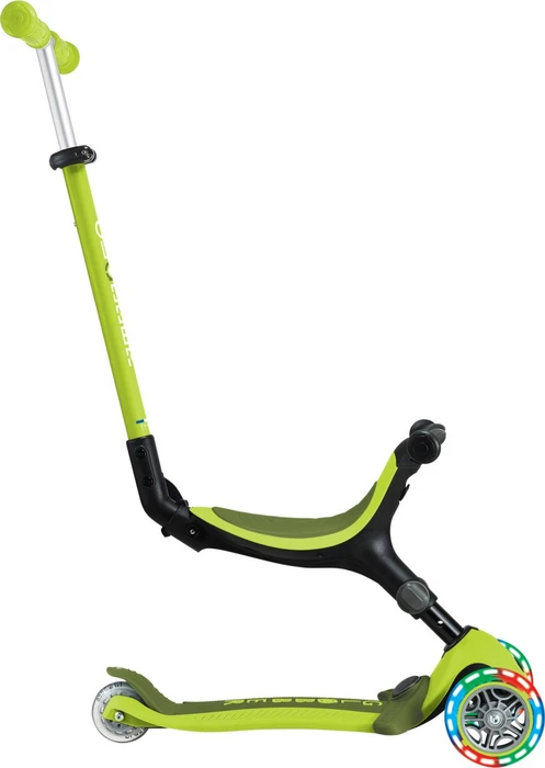 Globber Go Up Active Lights Kickboard lime green/black