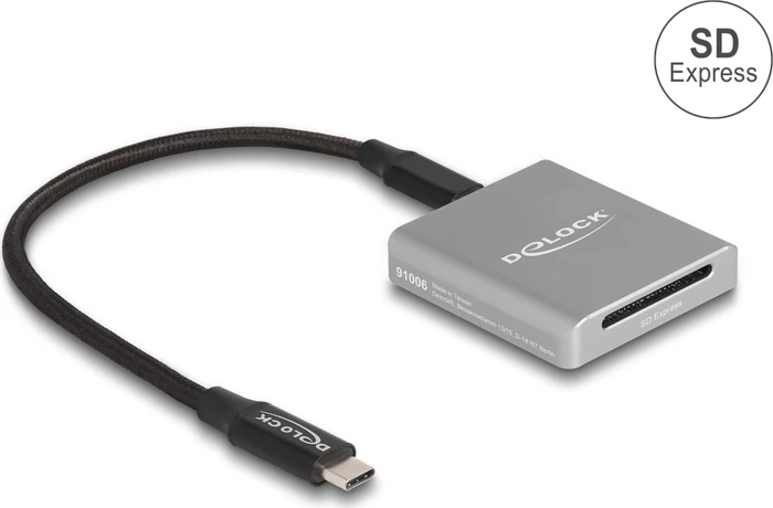 DeLOCK SD Express Single-Slot-Cardreader, USB-C 3.1 [Buchse]