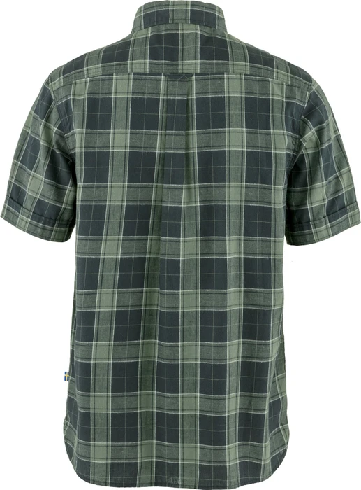 Fjällräven Övik Travel Hemd kurzarm dark navy/patina green (Herren)