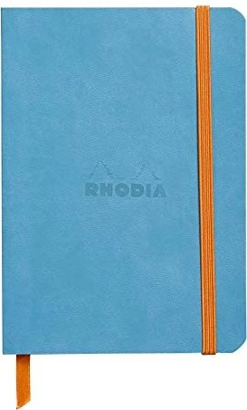 Rhodia Rhodiarama Notizbuch, A6, liniert, Softcover, türkis, 72 Blatt