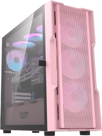 DarkFlash DK431 Pink, inkl. 4x Lüfter, Glasfenster