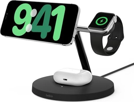 Belkin BoostCharge Pro 3-in-1 Wireless Charger (V2) schwarz