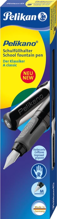Pelikan Pelikano schwarz, linke Hand, Faltschachtel