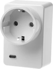 Lupus Electronics Lupusec Funksteckdose mit Stromzähler und ZigBee Repeater, 3680W, Typ F, Smart-Steckdose (12050)