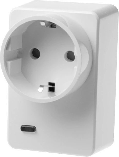 Lupus Electronics Lupusec Funksteckdose mit Stromzähler und ZigBee Repeater, 3680W, Typ F, Smart-Steckdose