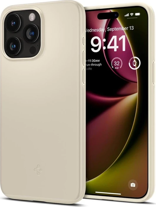 Spigen Thin Fit für Apple iPhone 15 Pro mute beige