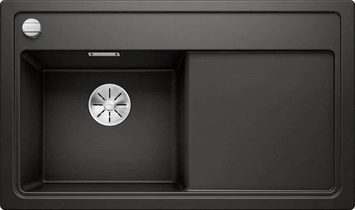 Blanco Zenar 45 S InFino Becken links mit Ablauffernbedienung schwarz