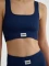 hummel Pulse Rib Sport-BH dress blue (Damen) Vorschaubild