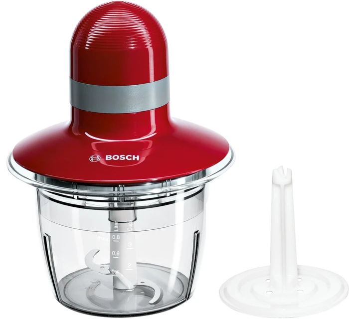 Bosch Universalzerkleinerer MMR08R2 | 400W | 800ml | spülmaschinengeeignet | mit Schlagscheibe | rot Image