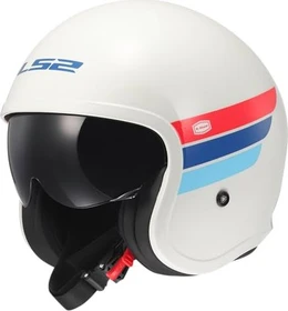 LS2 OF599 Spitfire II Retro weiß/blau/rot