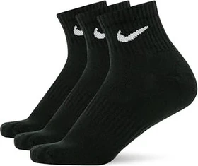 Nike Everyday Lightweight Ankle Socken schwarz/weiß, 3 Paare
