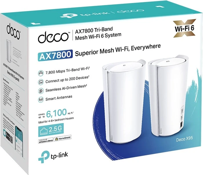 TP-Link Deco X95, AX7800, 2er-Pack