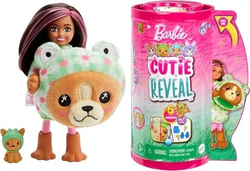 Mattel Barbie - Cutie Reveal Chelsea Costume Cuties - Dog in Frog (verschiedene Ausführungen)