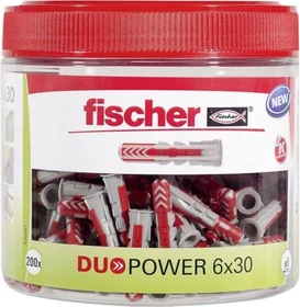 fischer DuoPower 6x30 Universaldübel, 6x30mm, 200 Stück