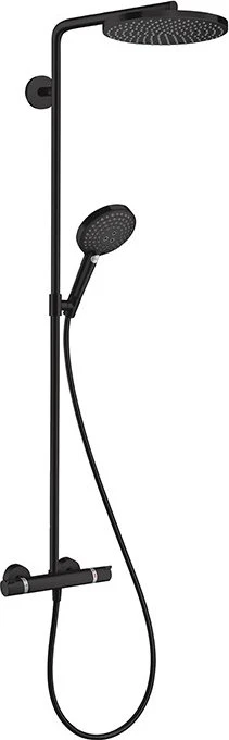 Hansgrohe Raindance Select S Showerpipe 240 1jet PowderRain Thermostat Duschsystem mattschwarz