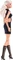 Mattel Barbie - Basics - Modell 2 mit blonden Haaren in Schwarzem Kleid und Gladiatorstiefeln Vorschaubild