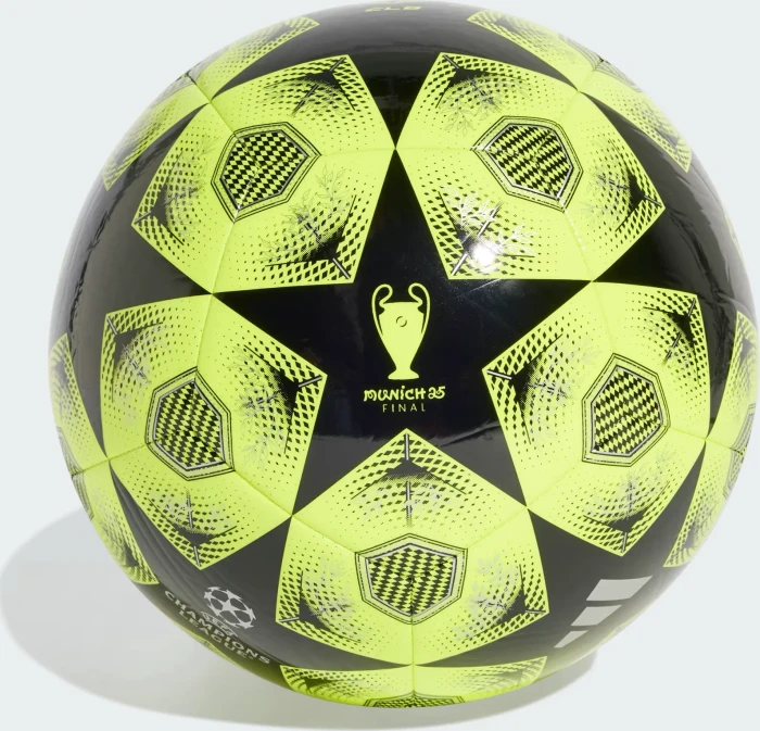 adidas UCL 2024/2025 Knockout Phase Club Fußball solar yellow/black/silver metallic