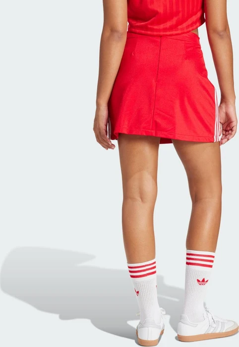 adidas Adicolor 3-Streifen Mini Rock better scarlet/white (Damen)