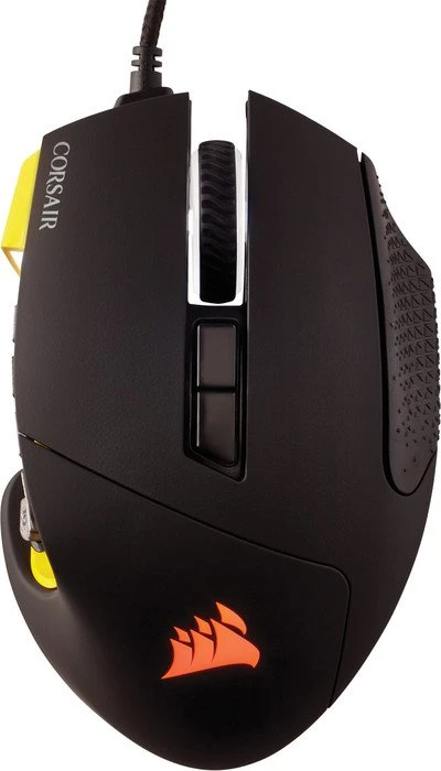 Corsair Scimitar Pro RGB Optical MOBA/MMO Gaming Mouse gelb, USB