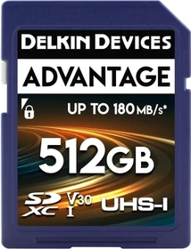 Delkin Advantage R180/W160 512GB, UHS-I U3, Class 10